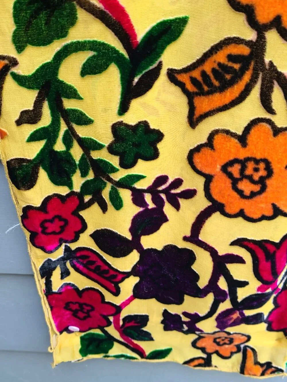 Vintage Burn Out Scarf Source Unknown